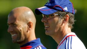 Zinédine Zidane et Laurent Blanc