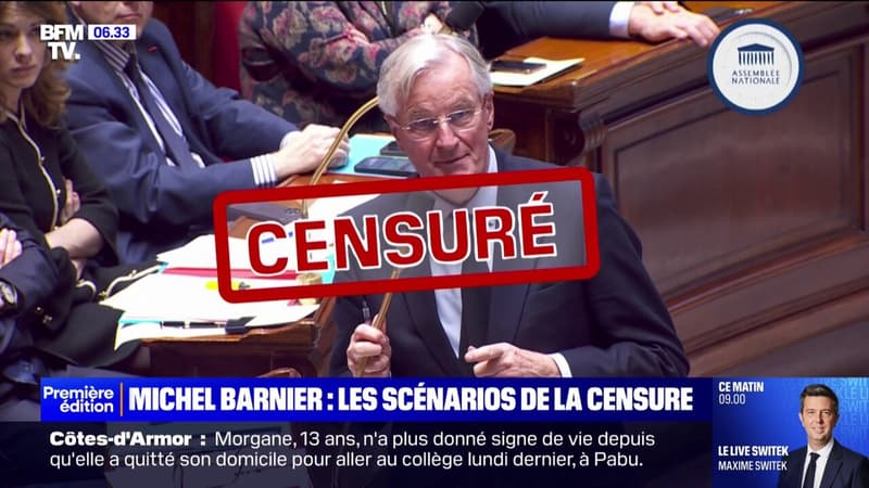 Les différents scénarios d'une possible censure du gouvernement Barnier