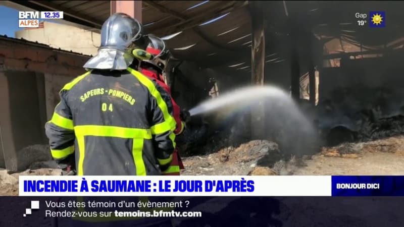 Incendie à Saumane: deux hangars ravagés, les pompiers encore mobilisés