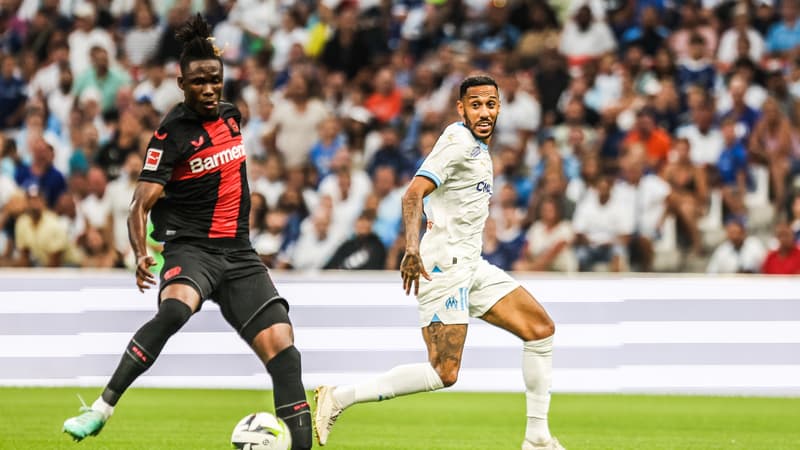 Pierre-Emerick AUBAMEYANG lors de Marseille-Bayer Leverkusen le 2 août 2023