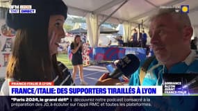 France-Italie: les supporters italiens se sont aussi déplacés à Lyon