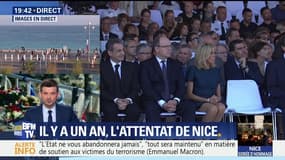 Nice: cérémonie d'hommage aux victimes un an après l'attentat (1/2)