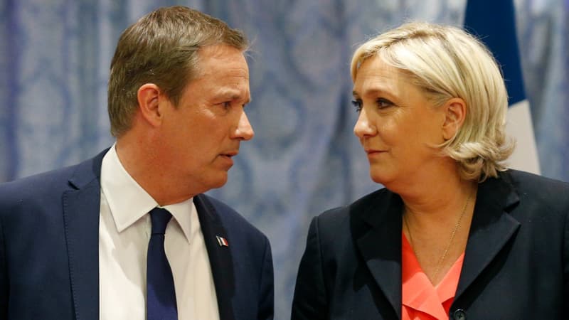 Nicolas Dupont-Aignan et Marine Le Pen se contredisent sur l'existence d'un accord passé entre eux sur les législatives.