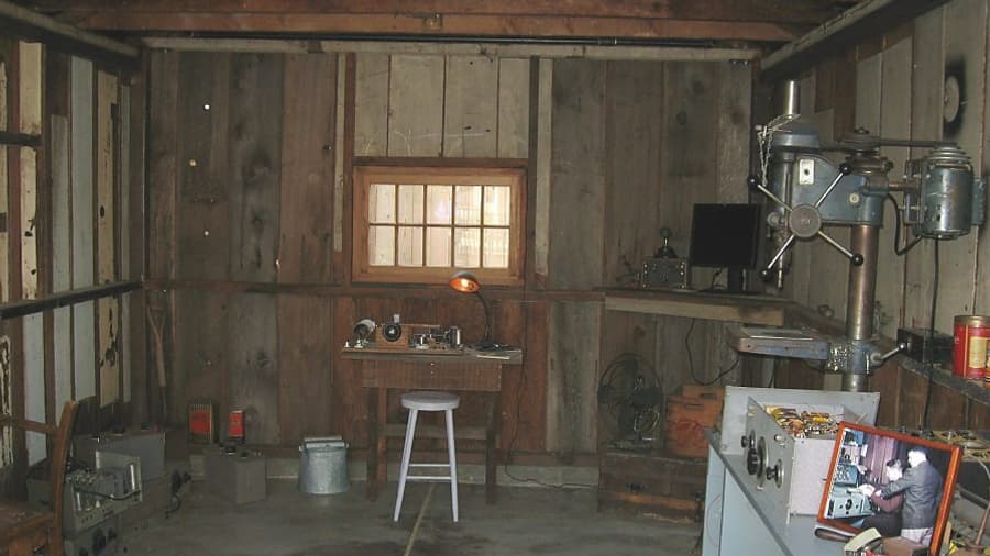 L'intérieur du garage HP a été conservé et restauré par l'entreprise L'intérieur du garage HP a été conservé et restauré par l'entreprise