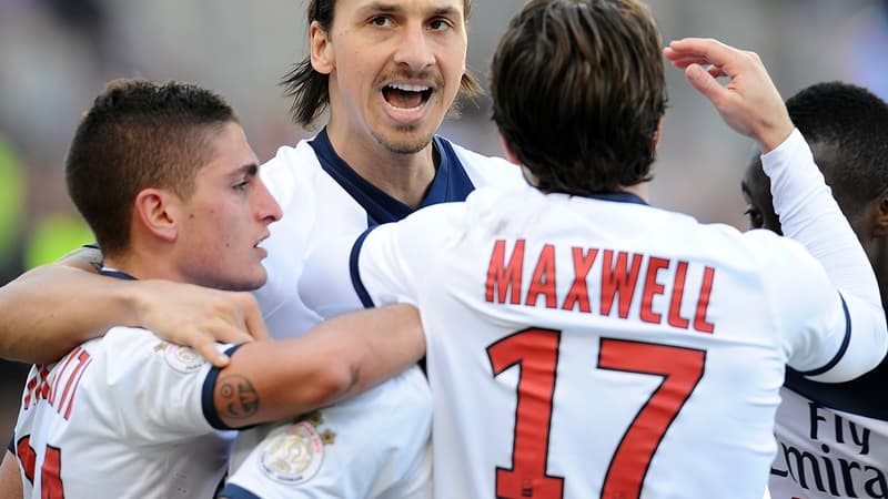La joie d'Ibrahimovic, Verratti et Maxwell