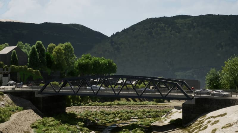 Tempête Alex: la reconstruction des ponts de Saint-Martin-Vésubie reportée