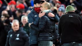 Jürgen Klopp et Pep Guardiola.