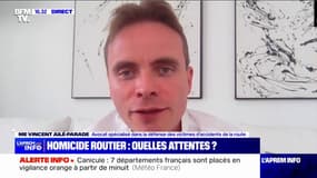 Homicide routier: "Le changement de terme ne réparera en rien l'incompréhension des victimes face aux peines qui sont prononcées", pour Me Vincent Julé-Parade