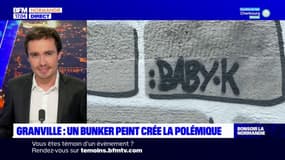 Granville: un bunker peint par un graffeur crée la polémique