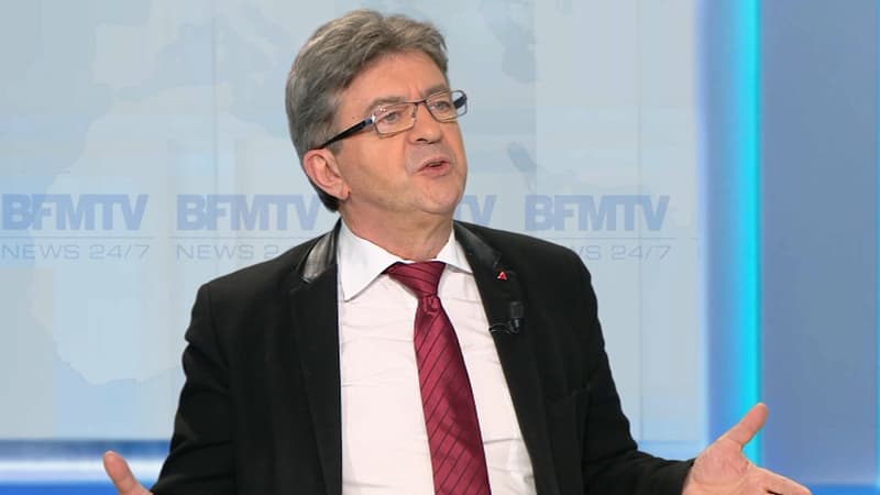 Jean-Luc Mélenchon invité de Ruth Elkrief, le 17 février 2017.