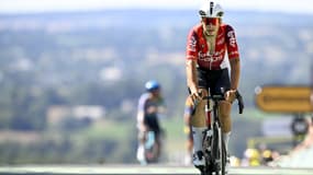 Arnaud De Lie (Lotto) après l'arrivée de la 6e étape du Tour de France, le 10 juillet 2025.