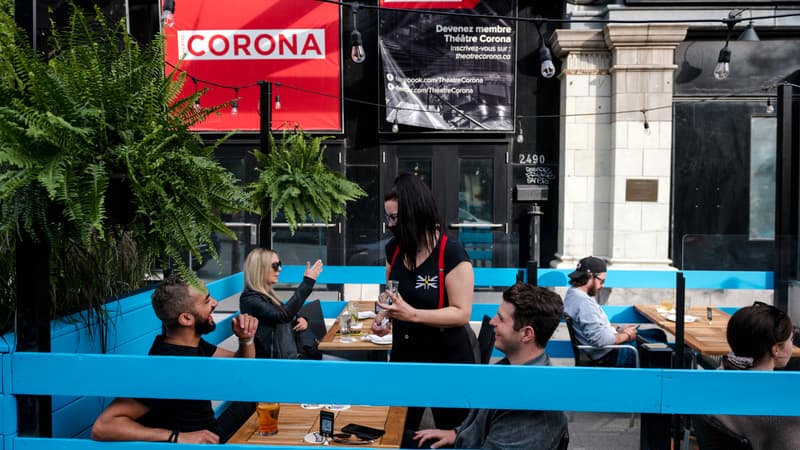 Un restaurant à Montréal le 28 mai 2021 (illustration)