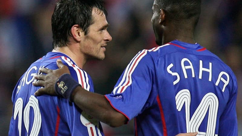 Willy Sagnol et Louis Saha en 2006