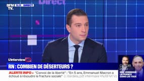 Départs du Rassemblement national: pour Jordan Bardella, "ce sont des péripéties de campagne"