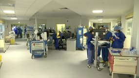 Trois semaines après l'instauration des mesures de freinage, le nombre de patients ne diminue toujours pas dans les Bouches-du-Rhône. Ici l'hôpital de la Timone où les étudiants infirmiers anesthésistes ont été appelés en renfort.