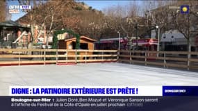 Digne-les-Bains: la patinoire a ouvert ses portes