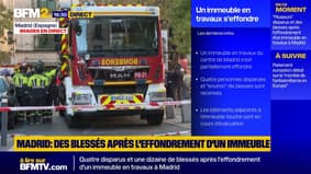 Madrid: quatre disparus et plusieurs blessés après l'effondrement d'un immeuble