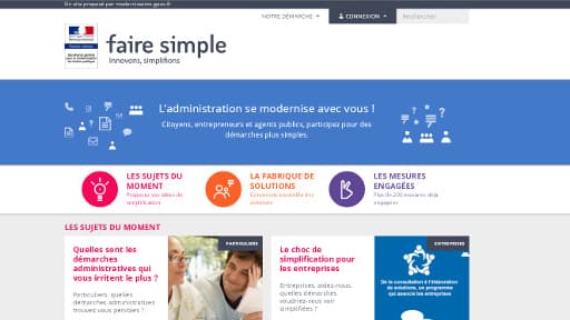 Thierry Mandon a annoncé sur BFMTV ce jeudi le lancement du site www.faire-simple.gouv.fr