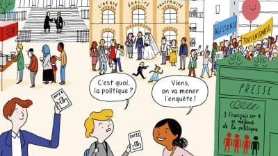 "La démocratie" de Nathalie Loiseau et Aki "La démocratie" de Nathalie Loiseau et Aki