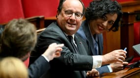 L'ex-président François Hollande, redevenu député, à l'Assemblée nationale le 25 mars 2025