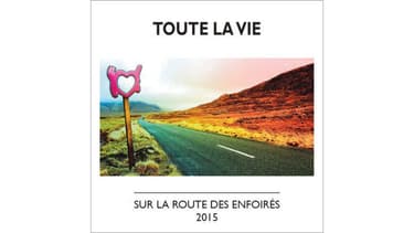La pochette du single des Enfoirés, "Toute la vie"