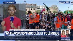 Evacuation musclée et polémique (1/2)