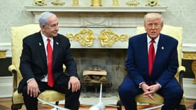 Donald Trump et Benjamin Netanyahu à la Maison Blanche ce lundi 7 avril.