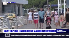 Saint-Raphaël: encore peu de masques en extérieur