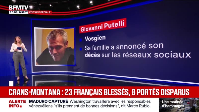 Qui sont les Français blessés et portés disparus après l'incendie de Crans-Montana?