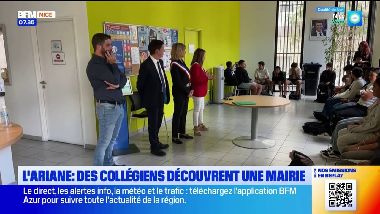 L'Ariane: des collégiens découvrent une mairie