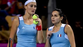 Kristina Mladenovic et Amandine Hesse
