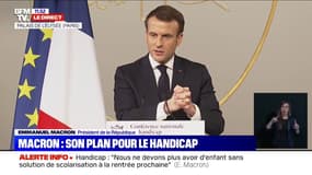 Emmanuel Macron annonce l'intégration d'un "module handicap" dans la formation des professeurs dès la rentrée prochaine