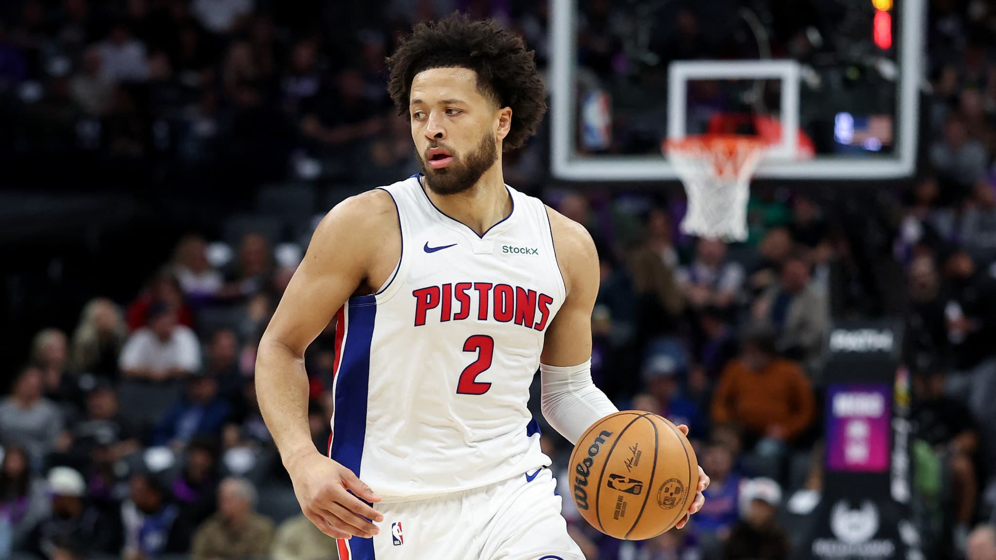 Cade Cunningham lors du match de NBA entre les Detroit Pistons et les Sacramento Kings - 26/12/2024