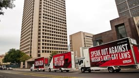 Manifestation de All Out devant le siège de Coca-Cola ce lundi à Atlanta.