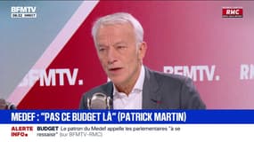 Budget 2026: "On fait confiance au gouvernement pour trouver la meilleure voie de passage", assure Patrick Martin, président du Medef