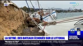La Seyne-sur-Mer: des bateaux échoués sur le littoral après les tempêtes, la mairie dénonce les comportements
