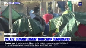 Calais: démantèlement d'un vaste campement de migrants