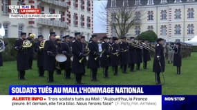 La Marseillaise jouée en hommage aux trois soldats tués au Mali