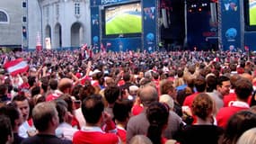 Une fan zone pendant l'une des précédentes éditions de l'Euro de foot. 