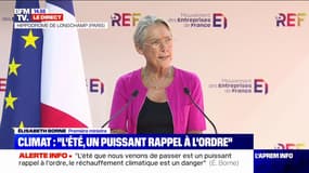 Élisabeth Borne sur le climat: "L'été que nous venons de passer est un puissant rappel à l'ordre"