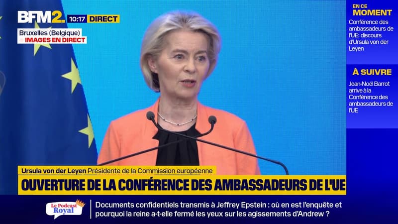 Guerre au Moyen-Orient: "Nos citoyens sont pris dans le feu croisé, nos partenaires sont attaqués", alerte Ursula von der Leyen