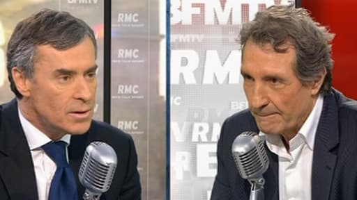 Jérôme Cahuzac répond aux questions de Jean-Jacques Bourdin sur BFMTV le 8 février 2013.