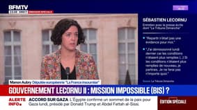 Crise politique: "Emmanuel Macron use et abuse des institutions de la Cinquième République", déclare Manon Aubry, députée européenne (LFI)