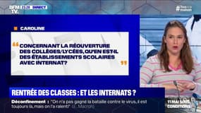 Qu'en est-il de la réouverture des établissements scolaires avec internat? BFMTV répond à vos questions 