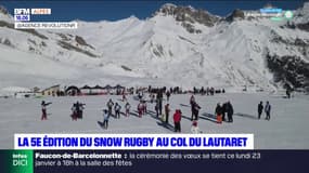 Hautes-Alpes: la 5e édition du Snow rugby s'est déroulé samedi au col du Lautaret