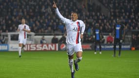 Mbappé lors de Bruges-PSG