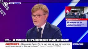 Agriculture et environnement: Marc Fesneau réfute "un double discours" et pointe "l'incohérence des réglementations"