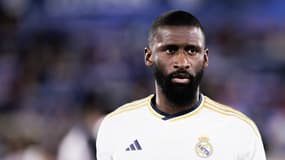 Antonio Rüdiger lors de Getafe-Real Madrid (0-2, Liga), le 1er février 2024