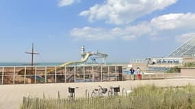 Le parc Aqualud, situé sur la plage du Touquet-Paris-Plage (Pas-de-Calais), en juin 2024.