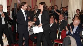 La ministre de la Culture Aurélie Filippetti et le président du CNC Eric Garandeau se sont battus auprès de Bruxelles